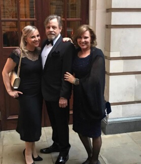 Chelsea Hamill with her parents